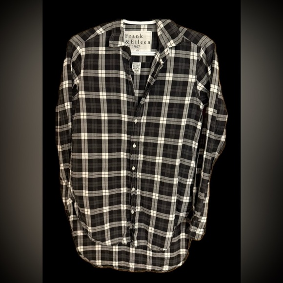Frank & Eileen Black and White Plaid Button Down Shirt - Picture 2 of 11